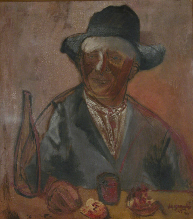 Mio Padre | 1949 | olio su tela | 69 x62 cm | Inv. 763