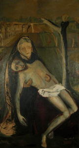 Pietà | 1949 | olio su tela | 200 X 106 cm | Inv. 771