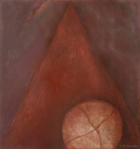 Pane eucaristico | 1992 | tempera e polveri su tela | 62,5 x 59 cm | Inv. 1027